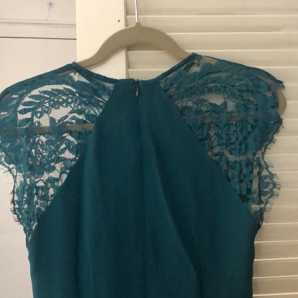 NWOT LOVER Forest Green Lace Dress, Size 6 - Picture 3 of 7